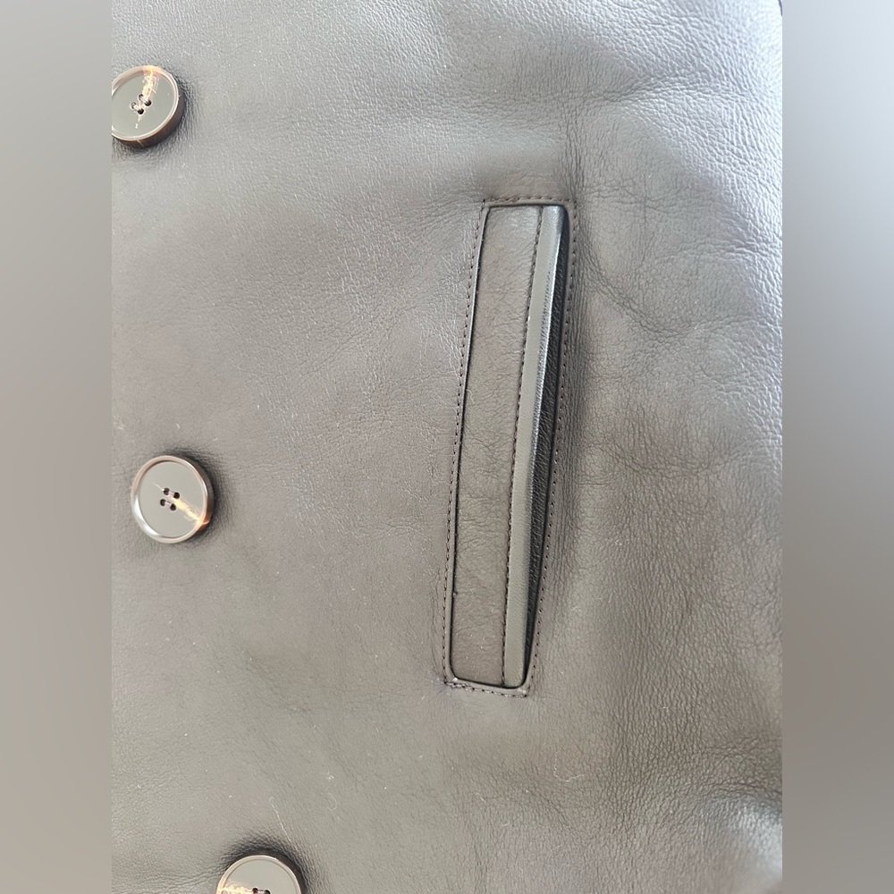 Drejani Genuine Lambskin Shearling Coat • Brown & Camel - Picture 10 of 17